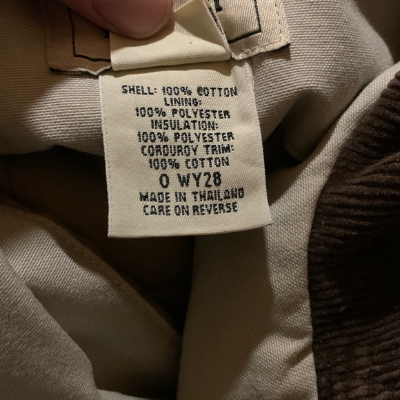 L.L. Bean woman’s Tan Chore Coat Jacket Small - Picture 15 of 16